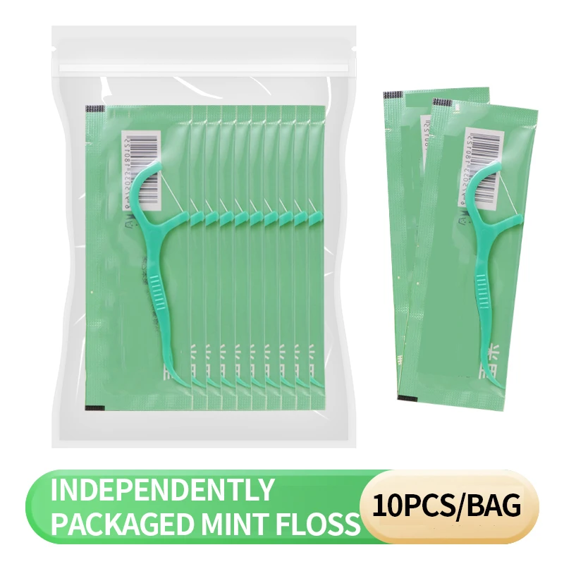 Imagen 6: 750/300/150/50/10PCS - Barra de hilo dental con sabor a menta