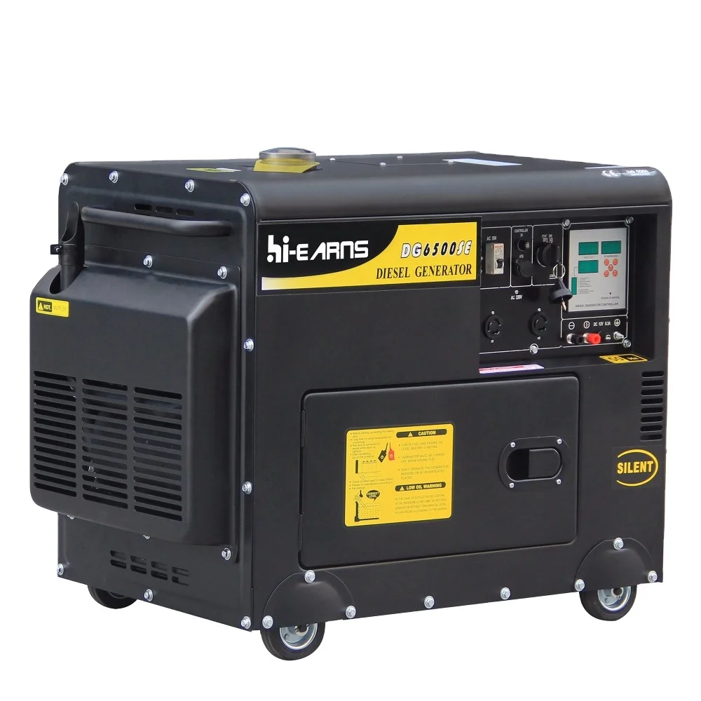 Hiearns 5KW household die·sel generator, small size and low noise Silent generator