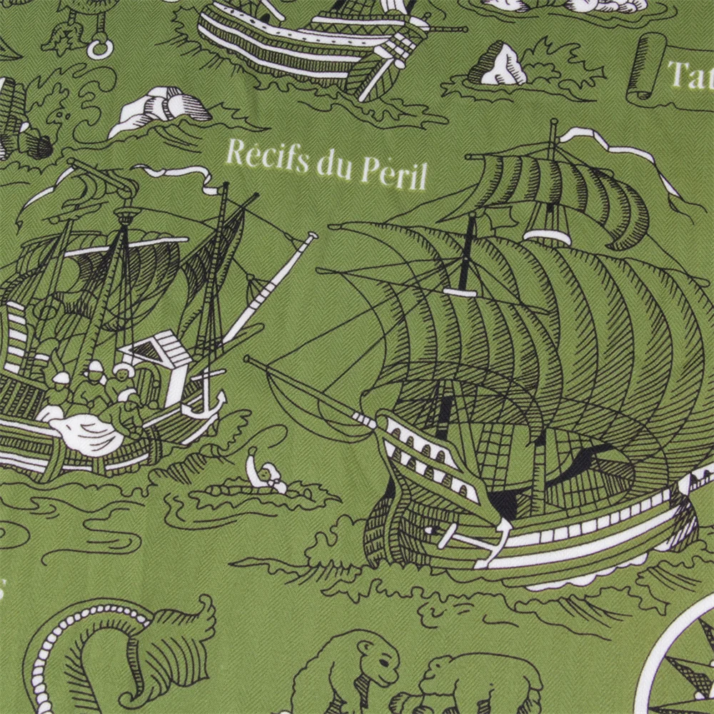 Bufanda de Cachemira de seda para mujer, chales enrollados Manual, bufandas cuadradas de caballo, Bandana envolvente, Hijab de marca de lujo, Foulards femeninos de 135CM