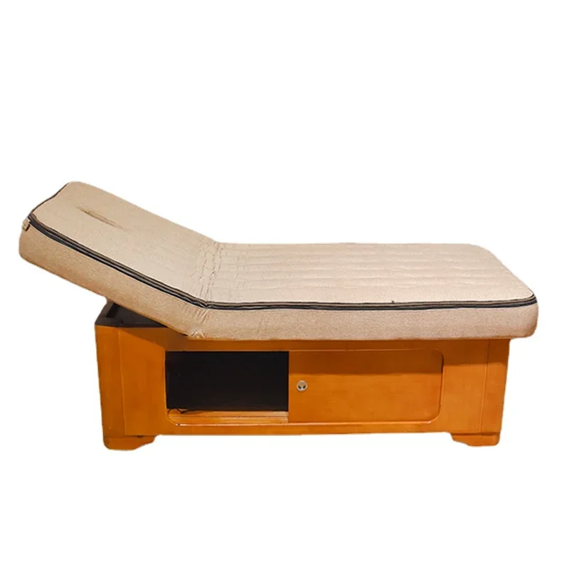 Latex beauty bed, beauty salon, physical therapy bed, intelligent fully automatic massage bed, electric solid wood