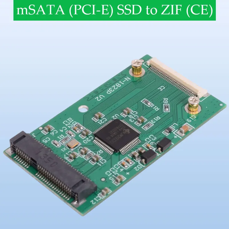 

ADT m SATA (PCI-E) SSD to ZIF (CE) Adapter Card for Mini PCI-E mSATA Interface 5cm Solid-State Drive HP 2400 2510P 2710P
