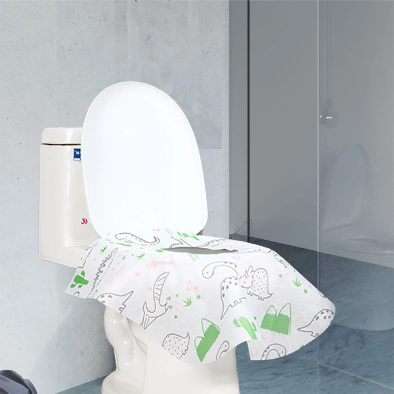 Funda desechable para asiento de inodoro, accesorio de papel impermeable, Soluble en agua, ideal para viaje, Camping, Hotel y baño, 1 unidad