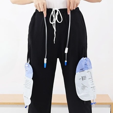 

Elderly Care Pants With Urine Bag Pocket For Cystostomy Nephrostomy Catheter Drainage Spring Summer Style