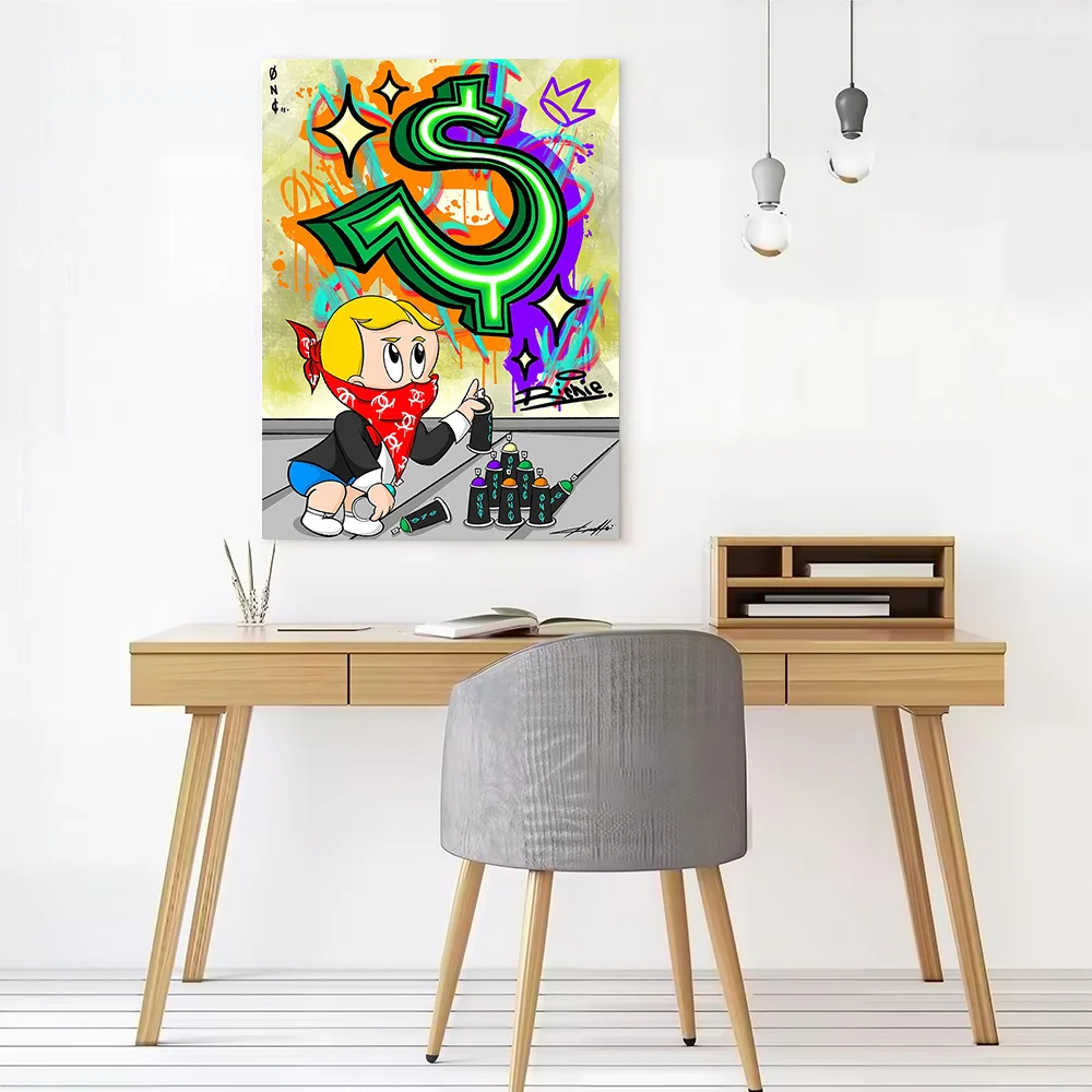 RICHWALL Canvas Poster Customizable Printed Canvas Painting Wall Art for Fans Room Decoration Decorative Paintings Wand Deko