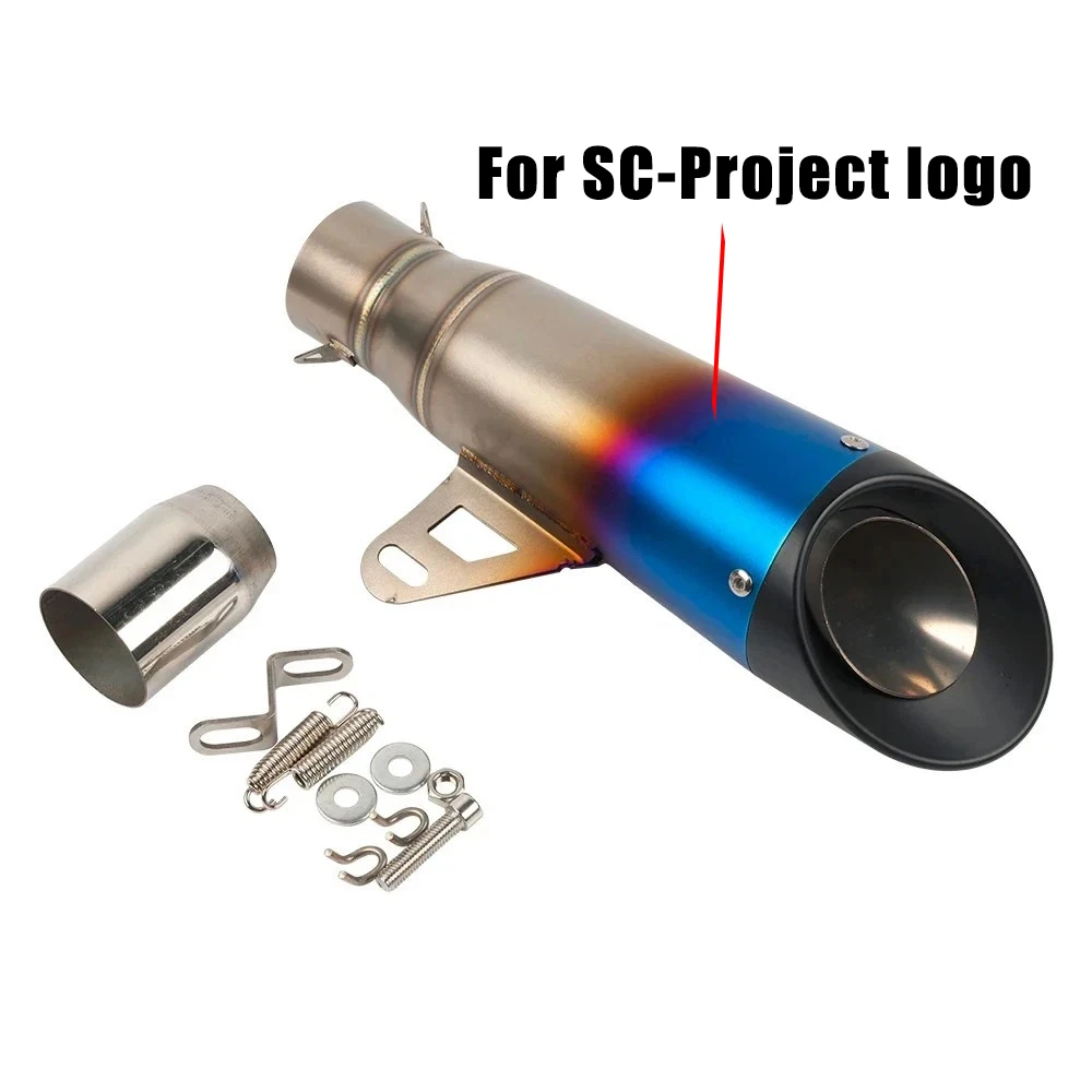 لياماها R6 R15 R1 R3 MT07 Tmax155 XMAX GSX250 Pcx125 51 مللي متر العالمي للدراجات النارية العادم SC الخمار الأنابيب ل GP-مشروع