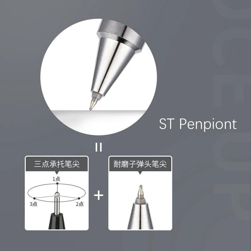 Imagem -05 - Caneta Gel Retrátil Multifuncional 0.4 mm st Penpoint e Cores Módulo Penholder Limitado Papelaria Estudante Japão 1pc