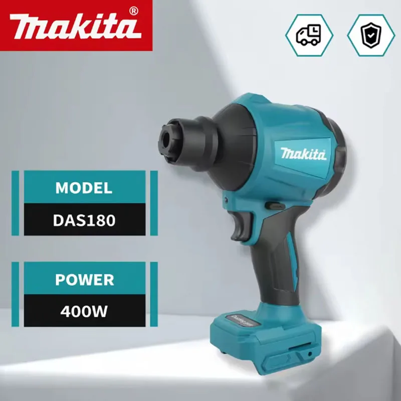 Makita DAS180 18V Cordless Air Blower Multifunction Dusting Machine with Nozzle Air Dust Removal Gun And Inflator Tool