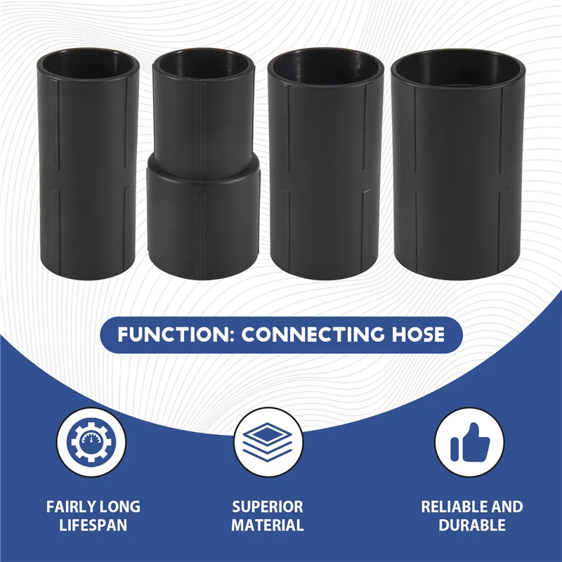 4PCS Vacuum Cleaner Dust Filter Conversion Connector Head Adapter For Inner Diameter 32/40/50Mm Thread Hose Parts-Y48A