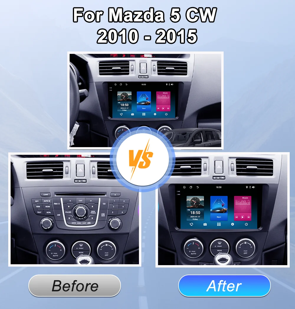 أندرويد 15 لمازدا 5 CW 2010 - 2015 راديو تلقائي الوسائط المتعددة مشغل فيديو الملاحة ستيريو GPS No 2din DVD شاشة تعمل باللمس WIFI + 4G #2