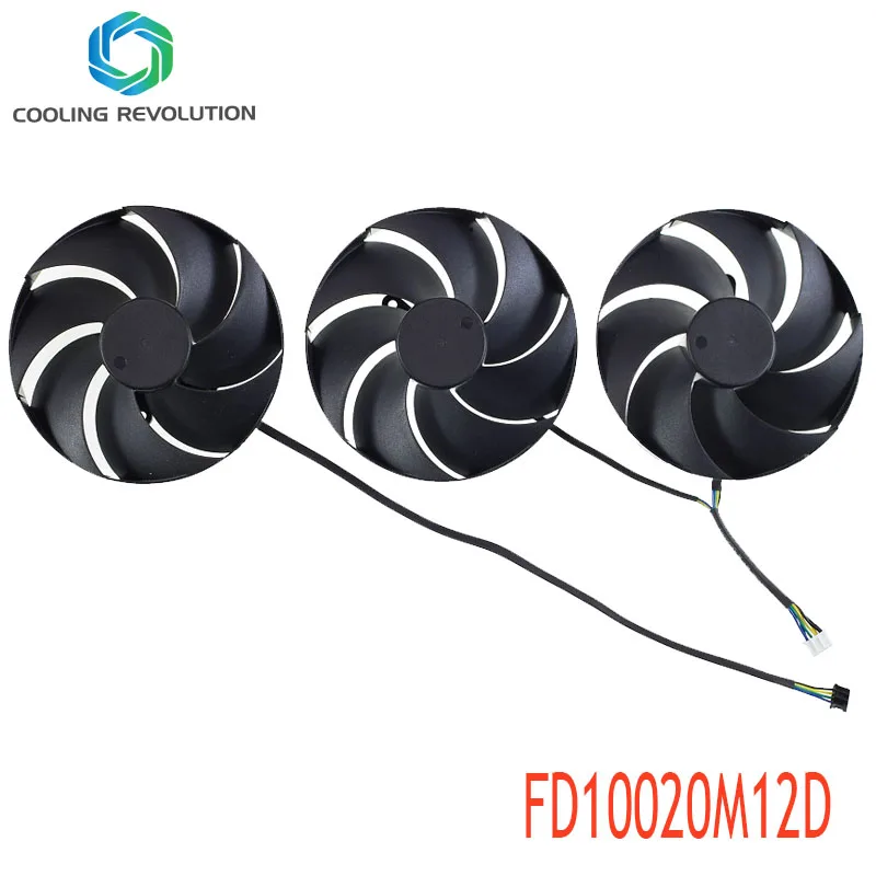 

95MM FD10020M12D DC12V 0.45AMP 4Pin Video Card Fan For PNY GeForce RTX 4080 RTX4090 XLR8 Gaming V Triple Fan