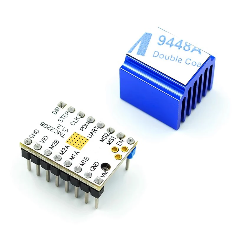 1-50Pcs 3D Printer Accessory TMC2208V1.2 Stepper Motor Drive Mute 256 Subdivision Peak Current 2A