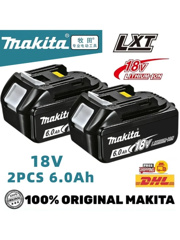 Makita Originele Lithium-ion Oplaadbare Batterij 18V 6000mAh 18v Vervangende Batterijen BL1860 BL1830 BL1850 BL1860B - afbeelding 2