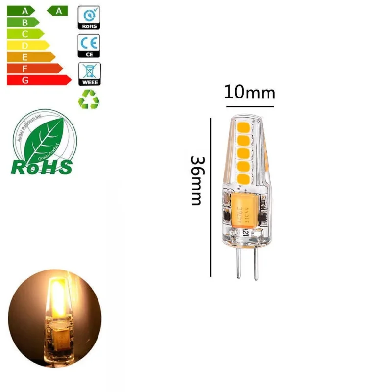 10pcs G4 LED Bulb 5W DC12V/AC220V 2835 SMD 10led Warm/Cold White 360 Degree Angle Chandelier Light Replace Halogen Lamp lighting