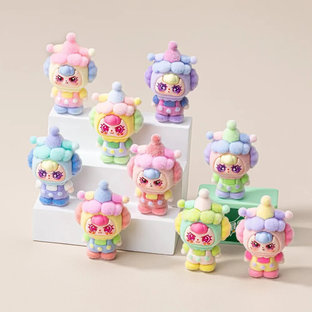 9pcs/Set Baby three Figure Toy Circus Series Figurine Desktop Decoration Model Ornaments Toys Boys Girls Christmas Gifts