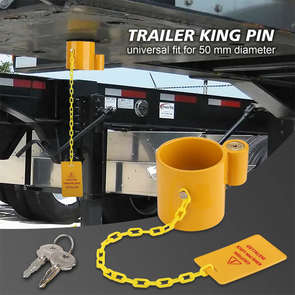Durable Anti-Pry King Pin Security Lock Anti-Theft Protector Accessory for RV Campers Trailers Container Vehicle