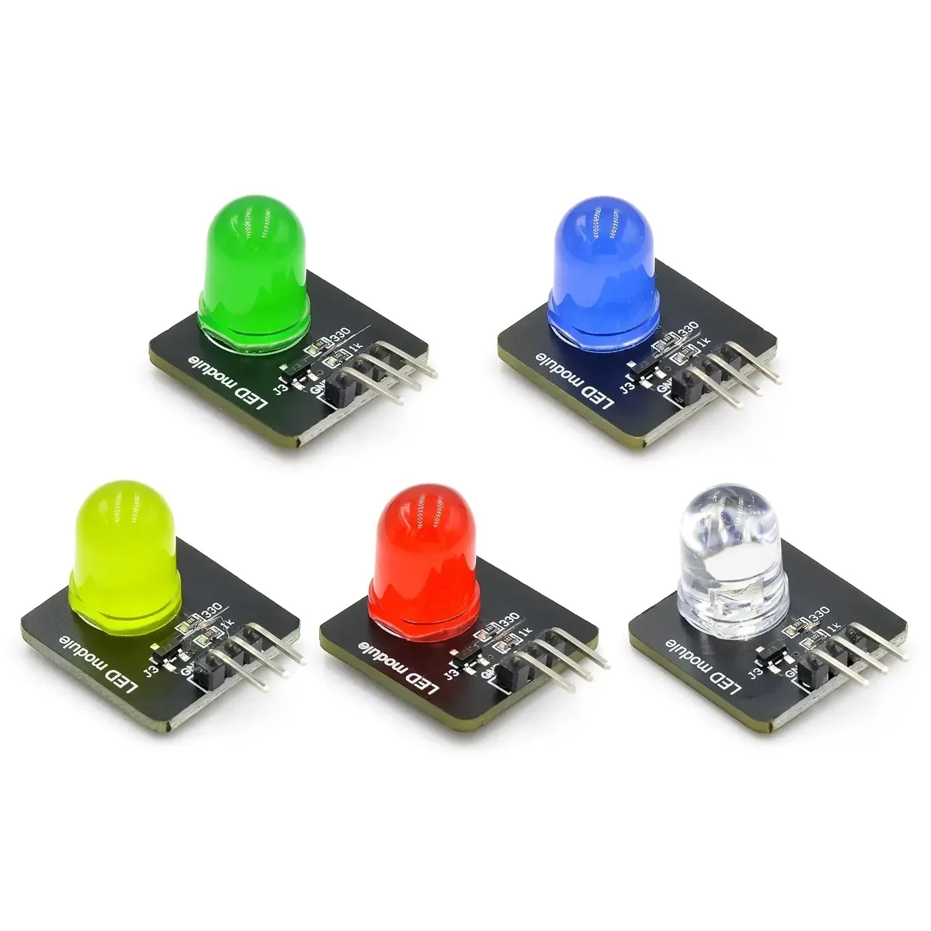 

Electronic building block 10mm LED light-emitting module indicator light-emitting tube compatible with arduino