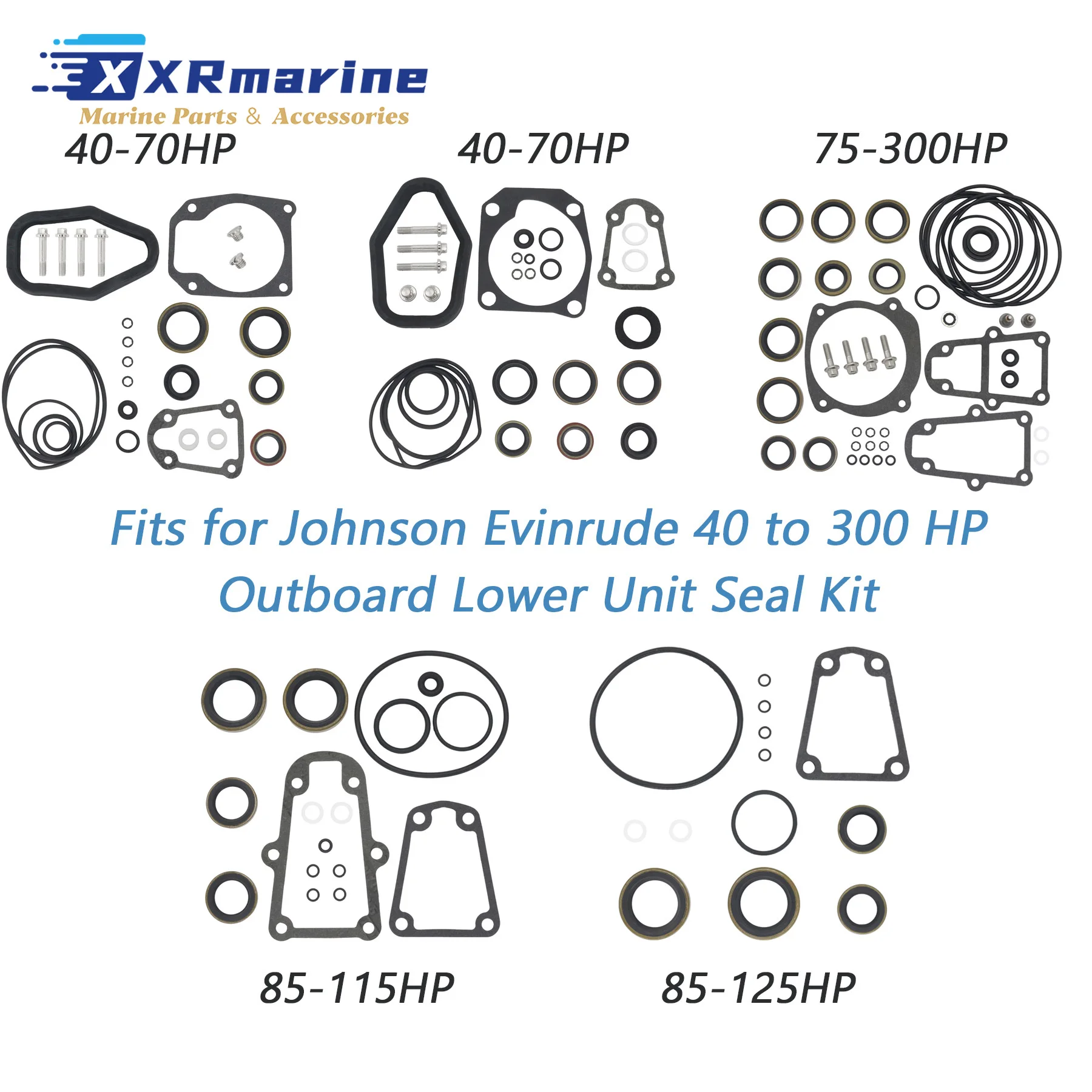 

Прокладка-уплотнитель нижнего блока подвесного двигателя, совместимая с двигателями Johnson Evinrude мощностью от 40 до 300 л.с., номера 5000309, 396355, 5006373, 18-2692, 18-2691