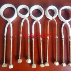 High frequency machine induction heating coil Water drill gear turning tool heating coil copper tube induction coil