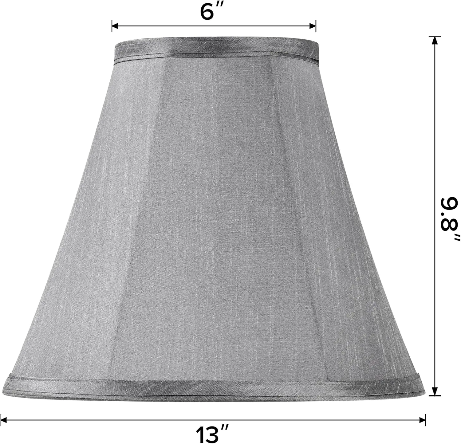Grey Bell Lamp Shade, Medium, 6