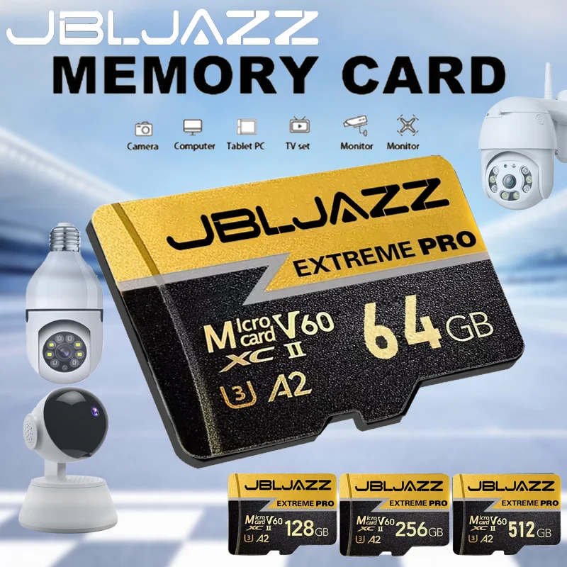 Cartão Micro TF/SD de 128GB Classe 10, Cartões de Memória de Alta Velocidade, Desempenho Estável, Cartão de Memória SD para Telefones/Câmeras Digitais/MP3 Players