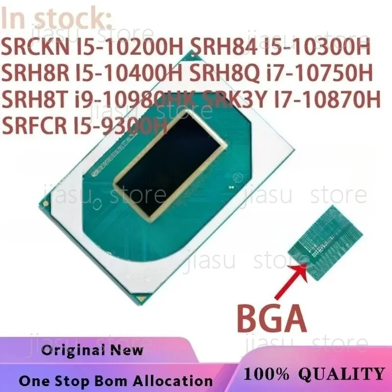 SRCKN I5-10200H SRH84 I5-10300H SRH8R I5-10400H SRH8Q I7-10750H SRH8T I9-10980HK SRK3Y I7-10870H SRFCR I5-9300H 100% протестировано, в порядке.