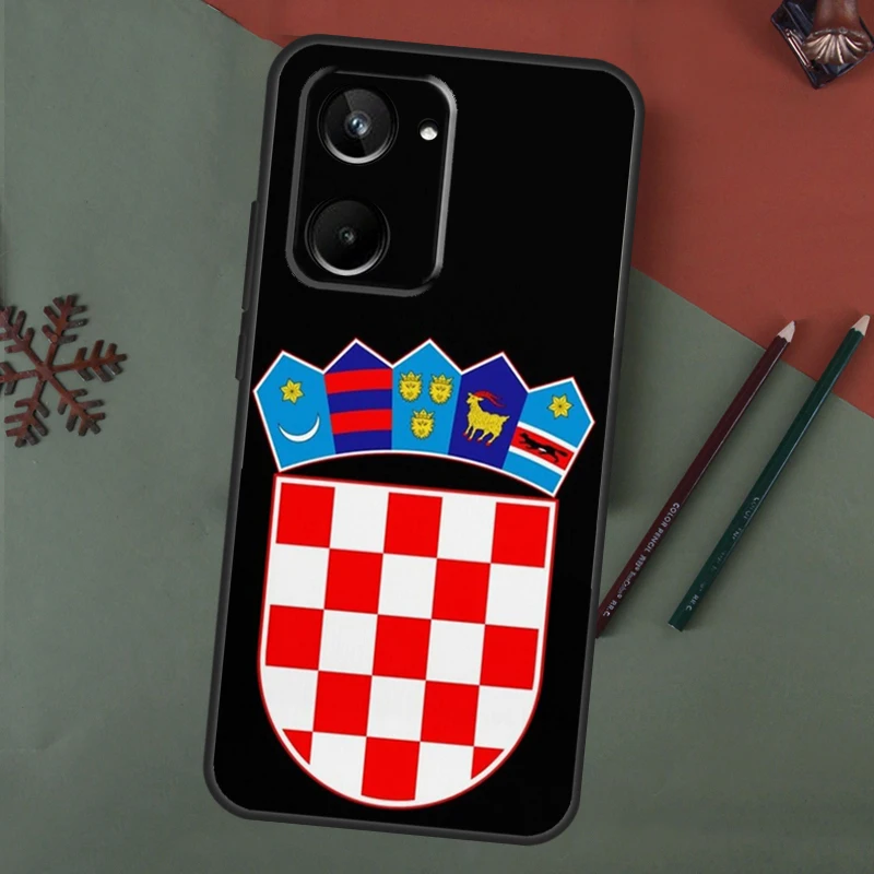 Croatia flag Case For Realme GT Neo 5 3 T 2 T 8 9 10 11 Pro Plus C15 C25s C21Y C30 C31 C33 C35 C53 C55