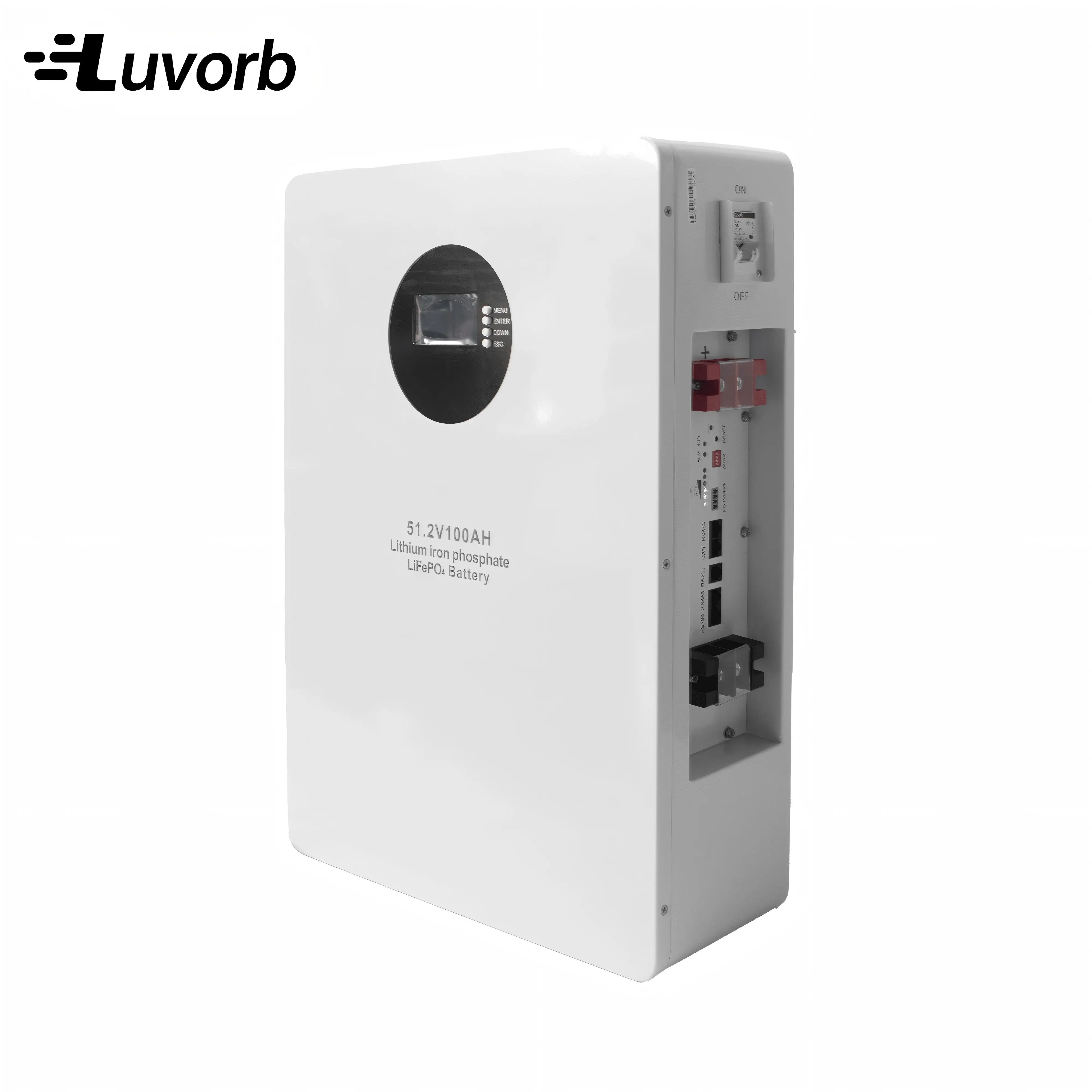 LiFePo4 Inverter Battery EMS 10kw 15kw 16KW 48V 51.2v 100Ah 200Ah 314ah Home Power Wall-Mounted Lithium Ion Battery view 2