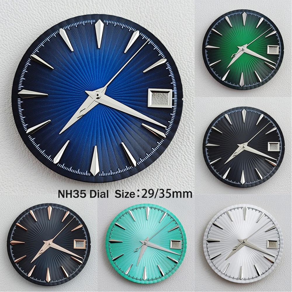 29mm/35mm Zifferblatt NH35 Zifferblatt Uhrenzifferblatt Cocktail-Zifferblatt Benutzerdefiniertes Logo-Zifferblatt Passend für NH35 Uhrwerk Ersatzteile