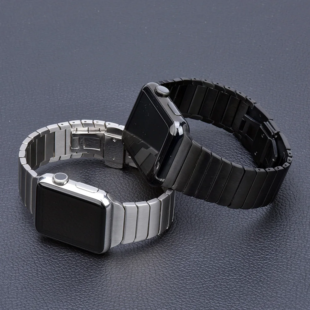 Ultra 2/1 Titanium Color For Apple Watch Ultra 49mm 45mm 46mm 42mm Luxury Bracelet iWatch 44mm 41mm 8 9 10 Stainless Steel Band image 2