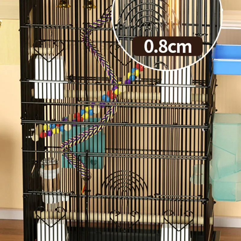 Chinchilla Balcony Bird Cage Parrot Hamster Feeder Protective Shelter Bird Cage Outdoor Cage Pour Oiseaux Birdcage Decoration