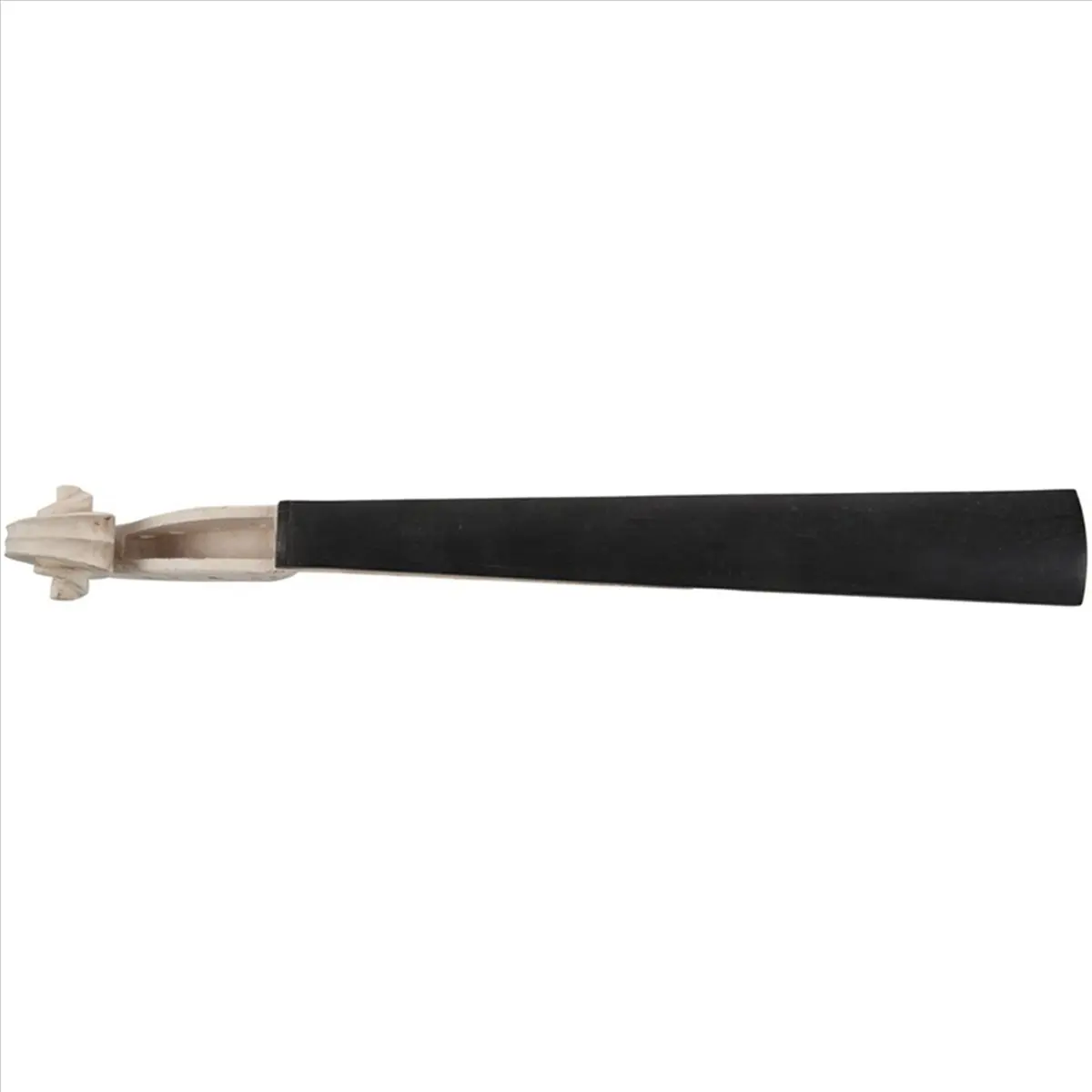 TUREBG 6X 4/4 Size Maple Violin Neck Ebony Fingerboard Violin DIY Kit with Hand Carved Scroll