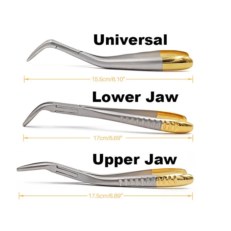 Alicate Odontológico De Extração De Dente De Fragmento Instrumento Madicar Curvado Dentário Mandibular