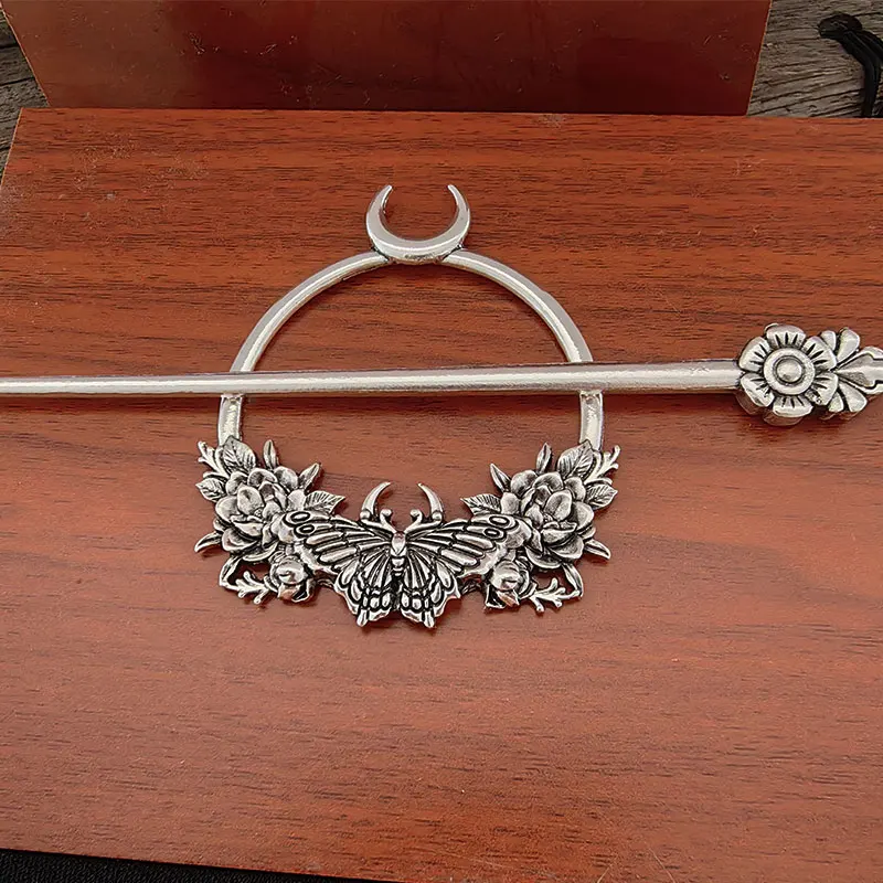 Butterfly Witch Hair Clip  Floral Magical Hair Pin for Women Hair Accessory Unique Mother's Day Gift for Nature-Loving Moms