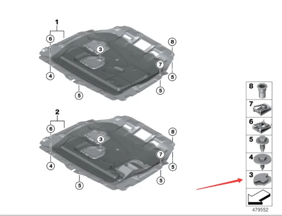 1 pcs 51757163899 ABS Black Lock Durable Practical Rotary Clips For BMW MINI ActiveHybrid 3 420i F36 F56 F33 F32 F30