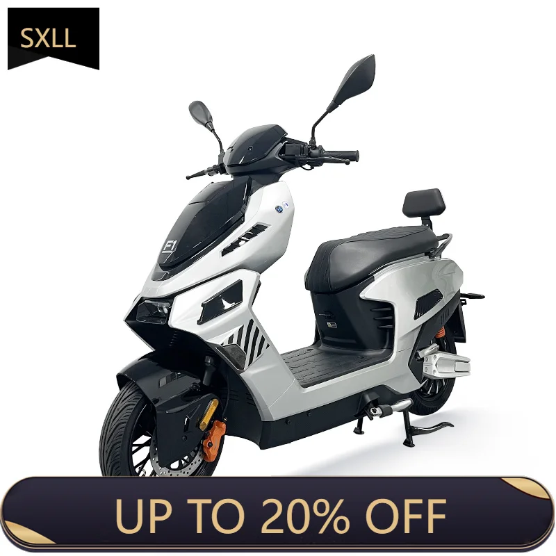 SXLL 2026 New Model Intelligent LCD Display Electric Motorcycle 60V 2000W  Hydraulic Suspension Big Wheel E-Motorbike for Adults