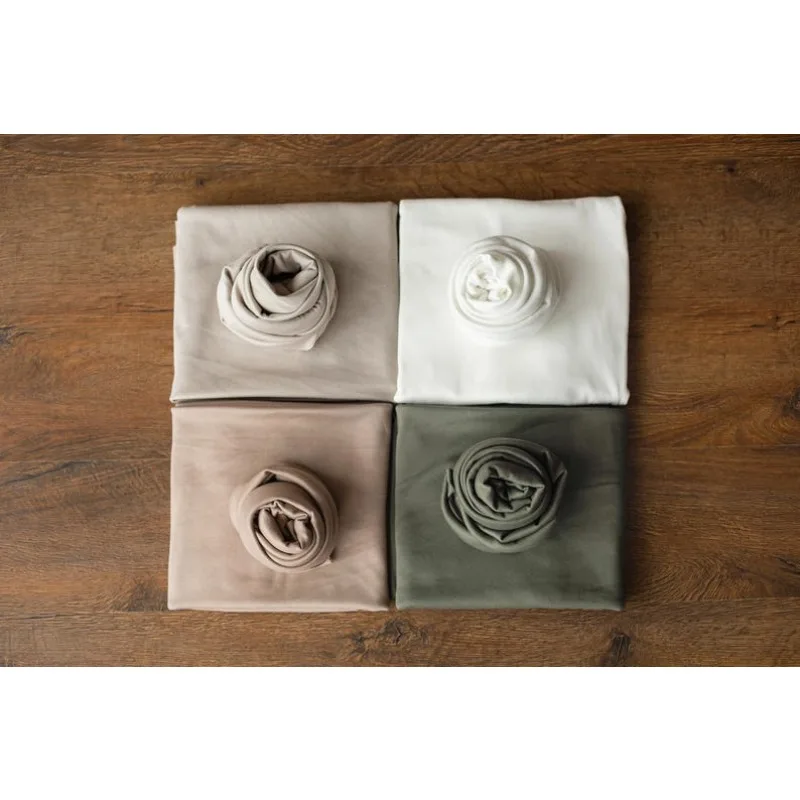 59X69“Newborn Photography Stretch Wrap - Wrinkle Free Knit Swaddle Blanket for Baby  - Studio Photo Prop (4-Way Elastic)