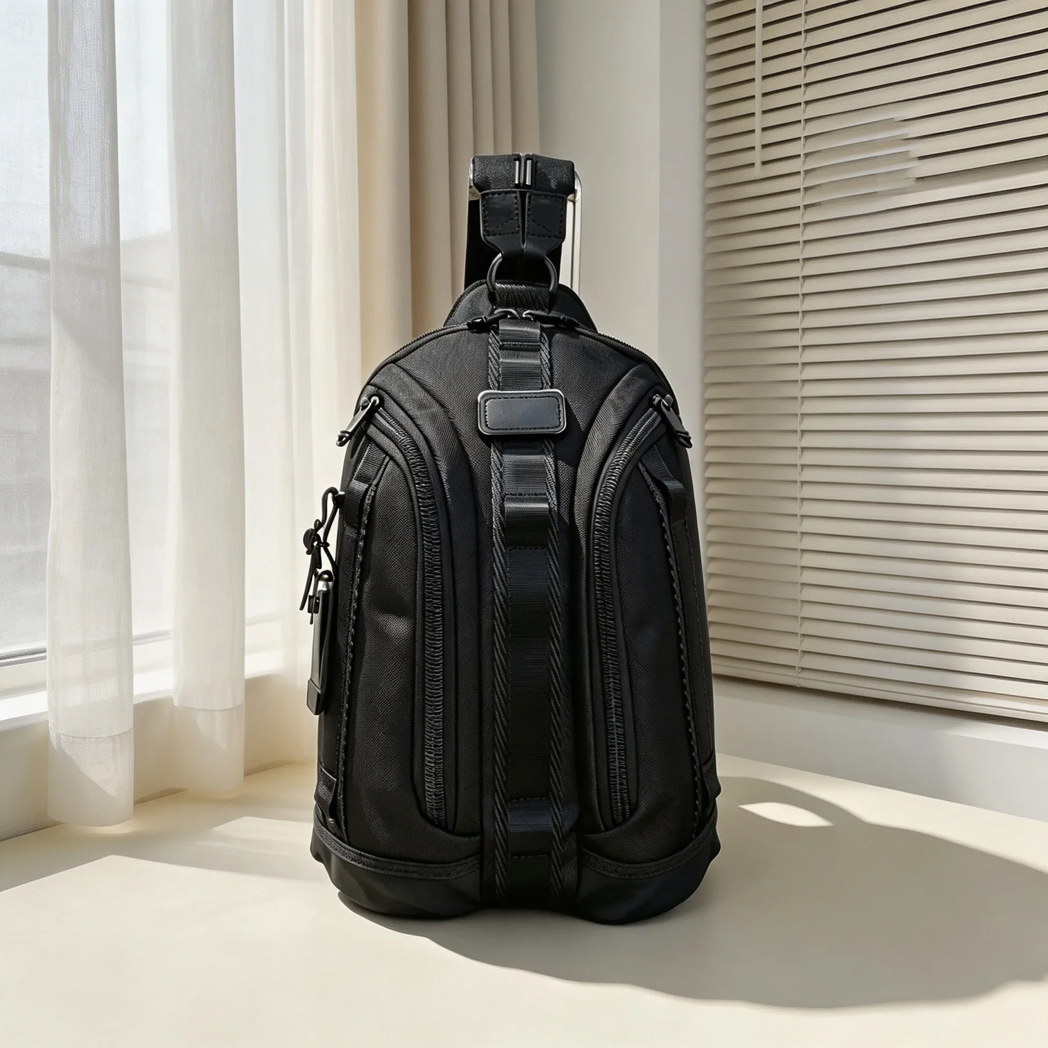 Men Multi-Function Ballistic Nylon Crossbody Chest Bag, Stylish Daily Backpack
