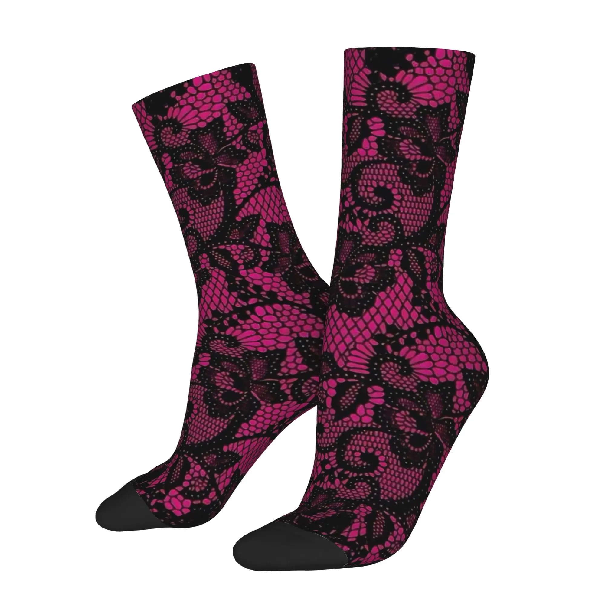 Harajuku Halloween Gothic Sports Socks Romantic Goth Polyester Crew Socks for Women Men Non-slip
