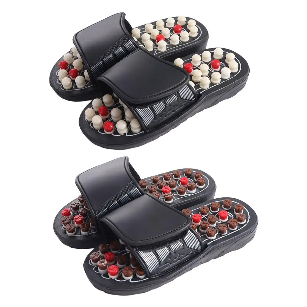 

Rotating Foot Massage Shoes Unisex Anti-slip Acupressure Massage Slippers Feet Care Reflex Stress Reflexology Sandals Plantar