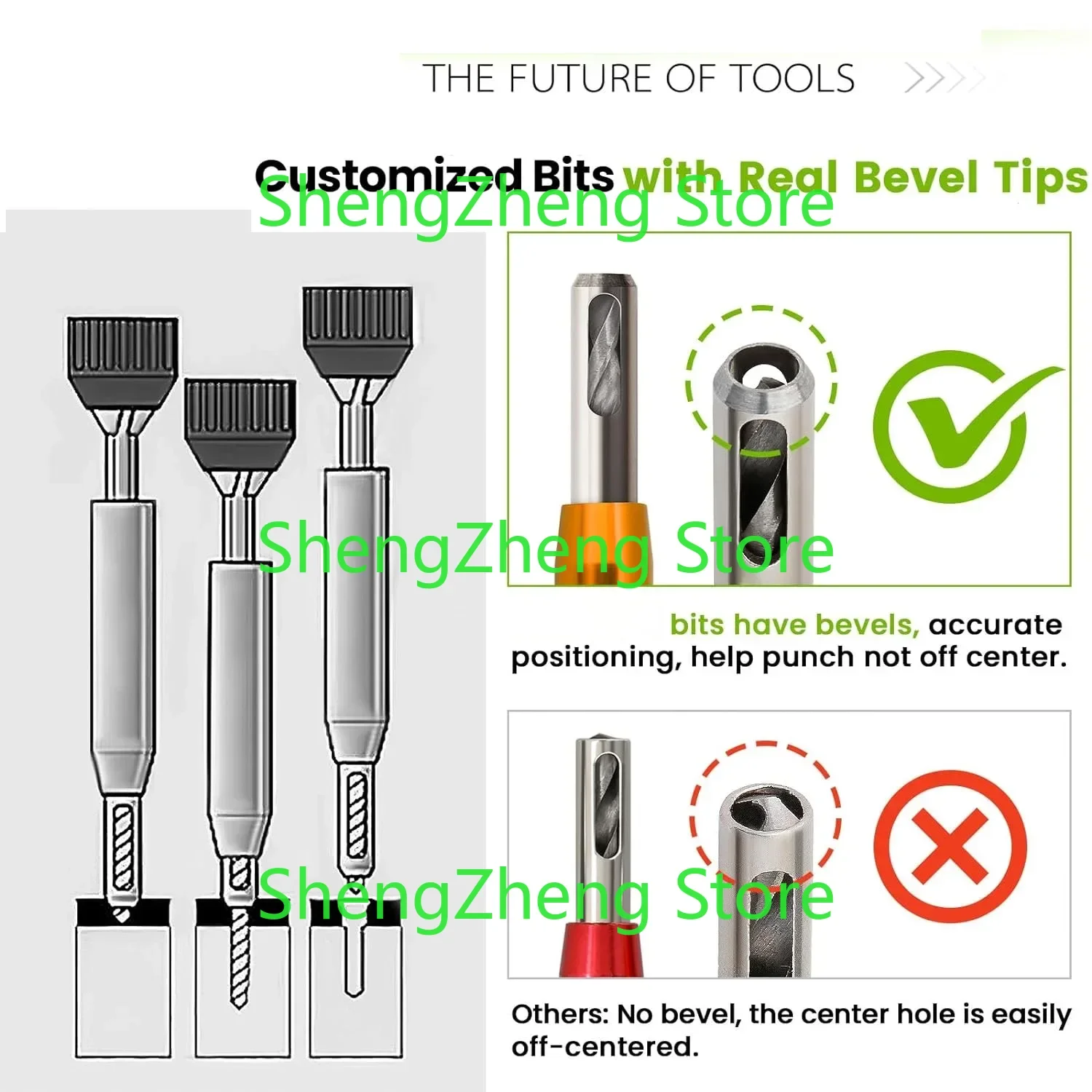 10 قطعة مجموعة لقمة مثقاب 1/4 "عرافة عرقوب Vix بت ، 5/64" إلى 1/4" مركز مثقاب مجموعة مخصصة ملونة المفصلي مجموعة لقمة مثقاب #5