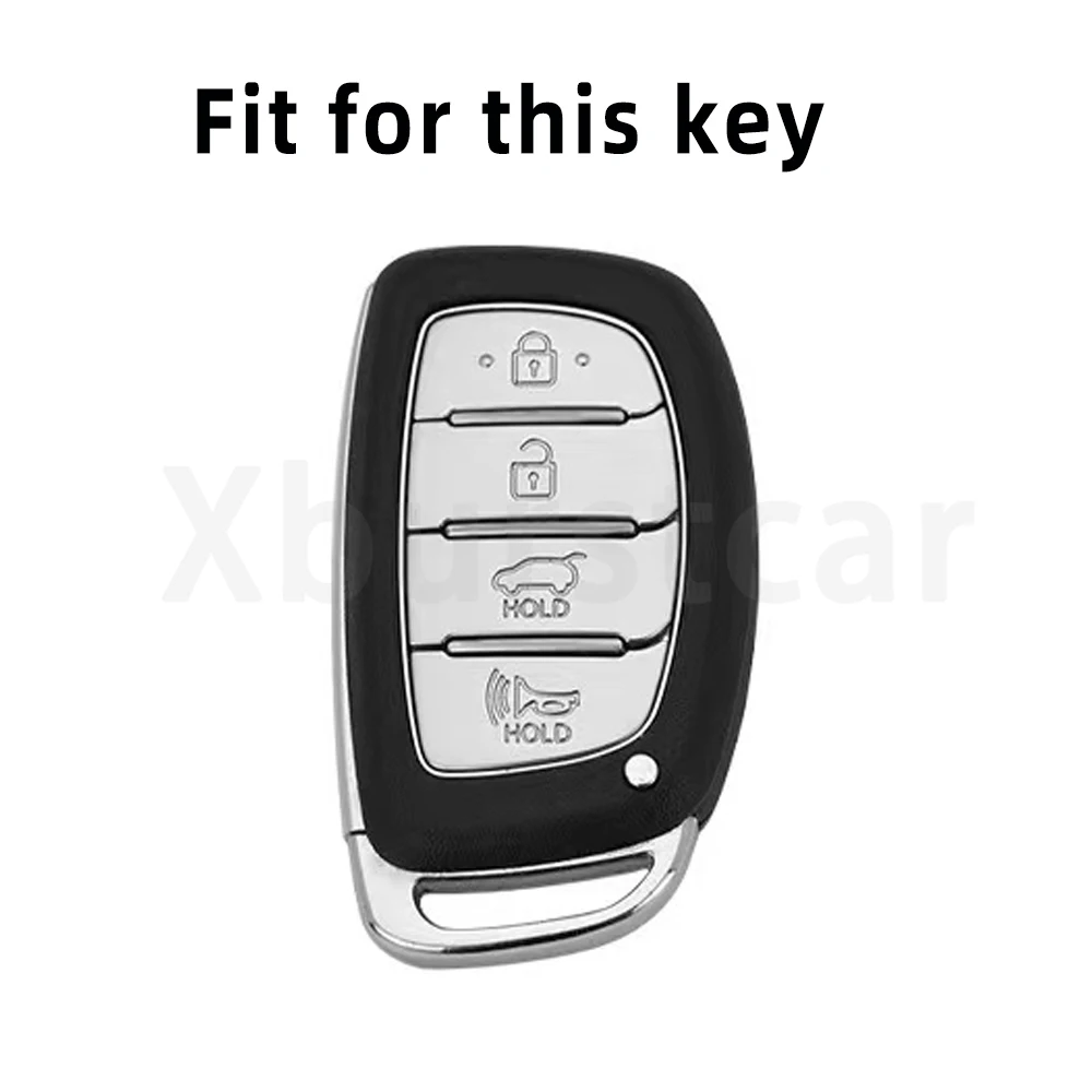 4 Buttons TPU Car Key Case Cover for Hyundai Tucson Santa Fe Rena Sonata Elantra Creta Ix35 Ix45 I10 I30 I40 Auto Shell Fob