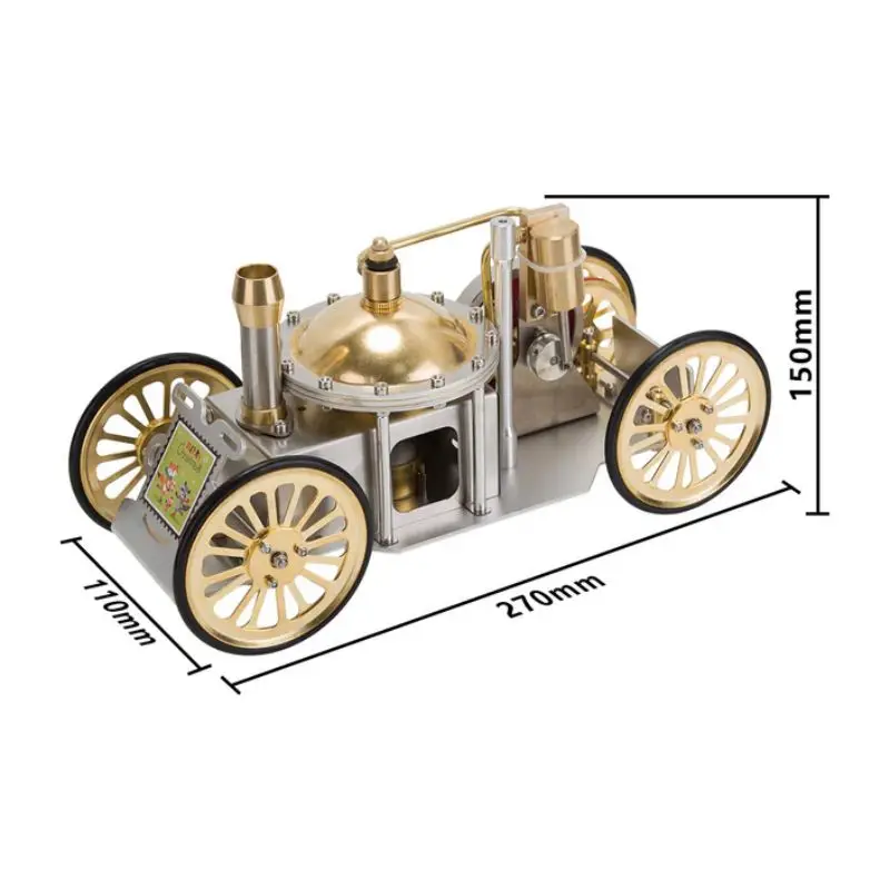 Steam powered car Heat car toy model