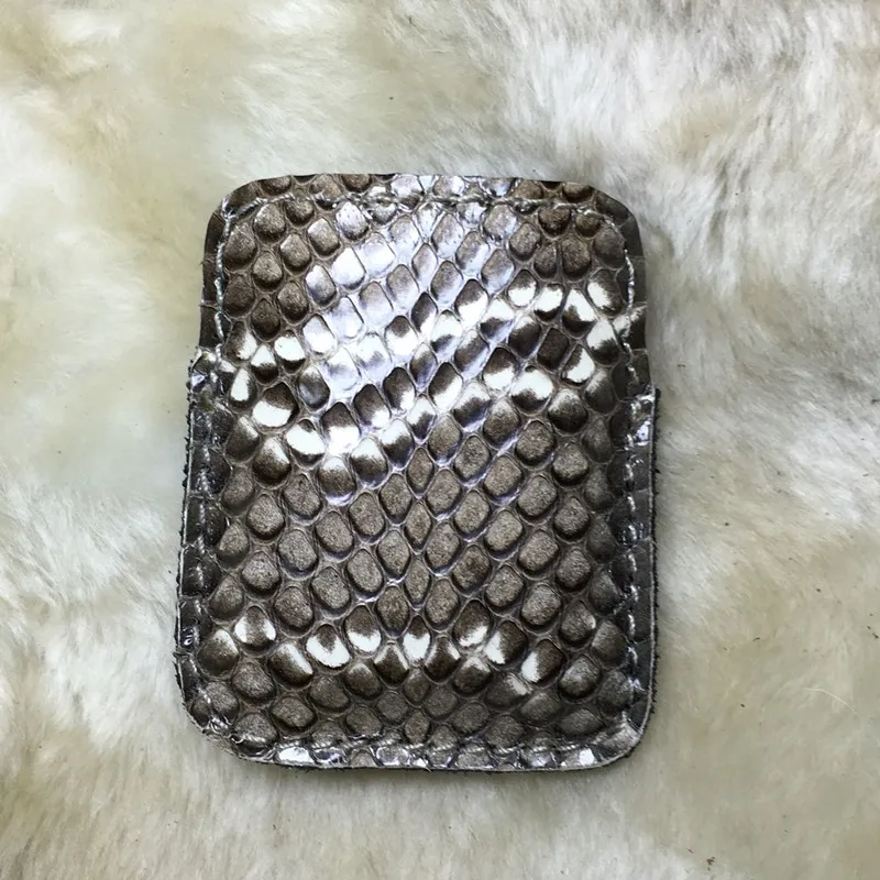 

Genuine Leather Lighter Case Snake Skin Custom Protective Sleeve Lighter Storage Holster Belt Bag for Zippo Lighter Shell