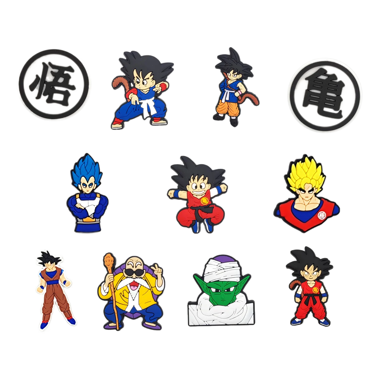 1pcs Cartoon Anime Croc Charms Shoe Decoration Super Dragon Ball Z for Kids Boys Wholesale Cartoon Anime Kawaii Accessories Set