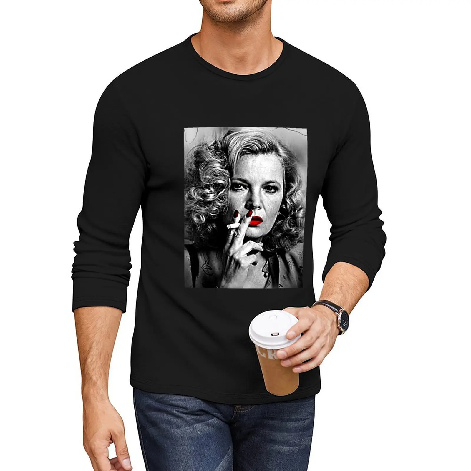 

Gena Rowlands . Long T-Shirt heavyweight t shirts t shirt man plain white t shirts men