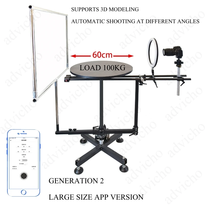 FliP Video Shooting Table professionale orizzontale verticale Surround Photography supporto rotante 360 Photo Booth panoramico