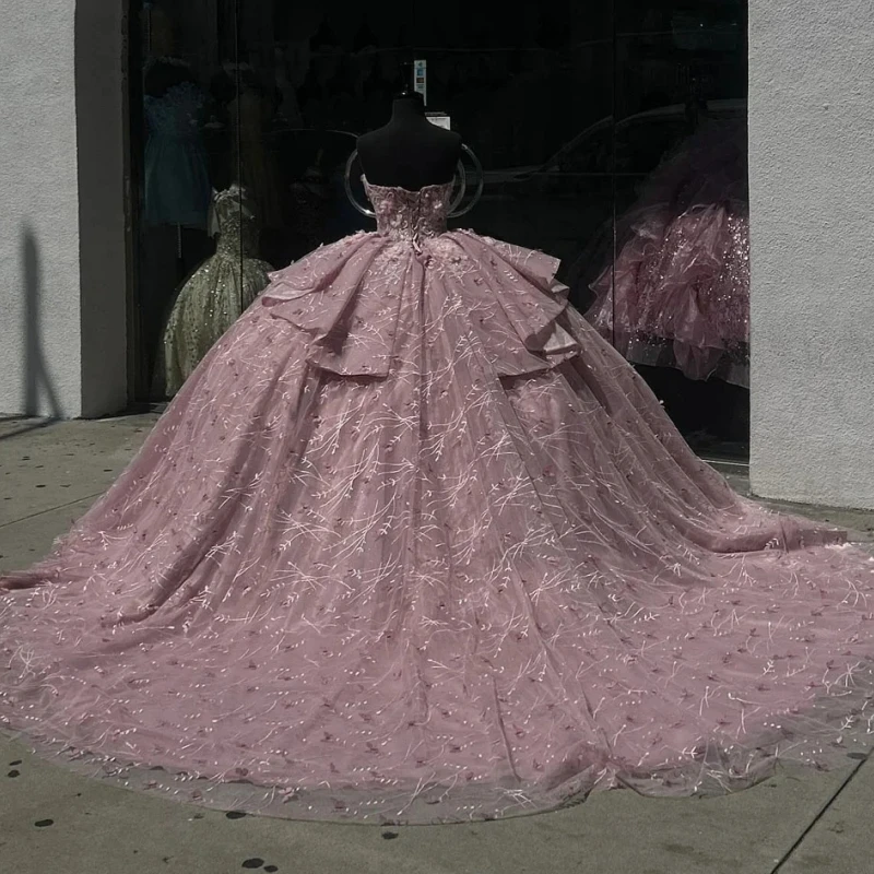 

Customized Real Women Birthday Party Dresses Mexico Sweet 16 Girl Quinceanera Dress Prom Occasion 2025 vestido de 15 quinceañera