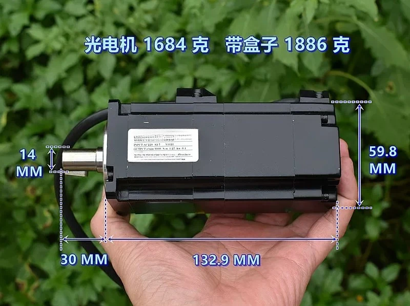 Servo motor, high performance AC220V servo motor 400W 3000 rpm, with electromagnetic brake motor