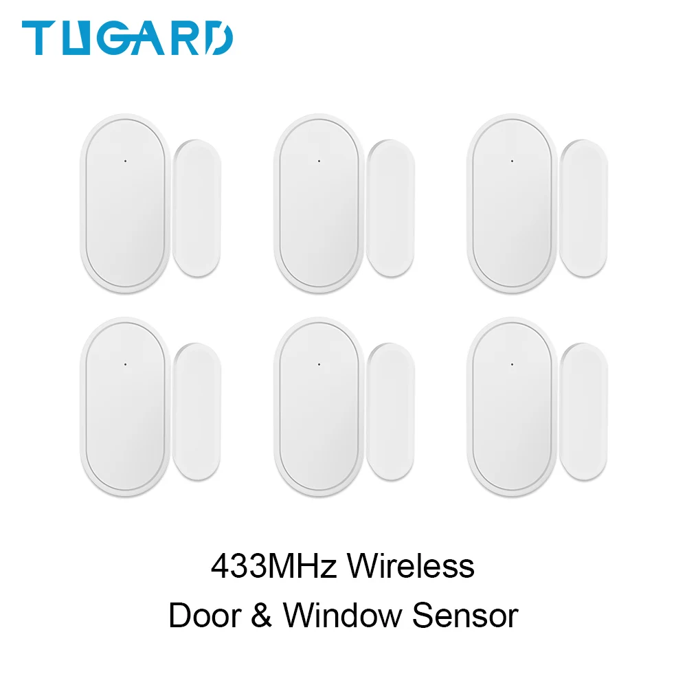 TUGARD D30 433mhz 무선 도어 윈도우 센서 미니 알람 센서 무장 무장 홈 보안 경보 시스템 APP 원격 제어 