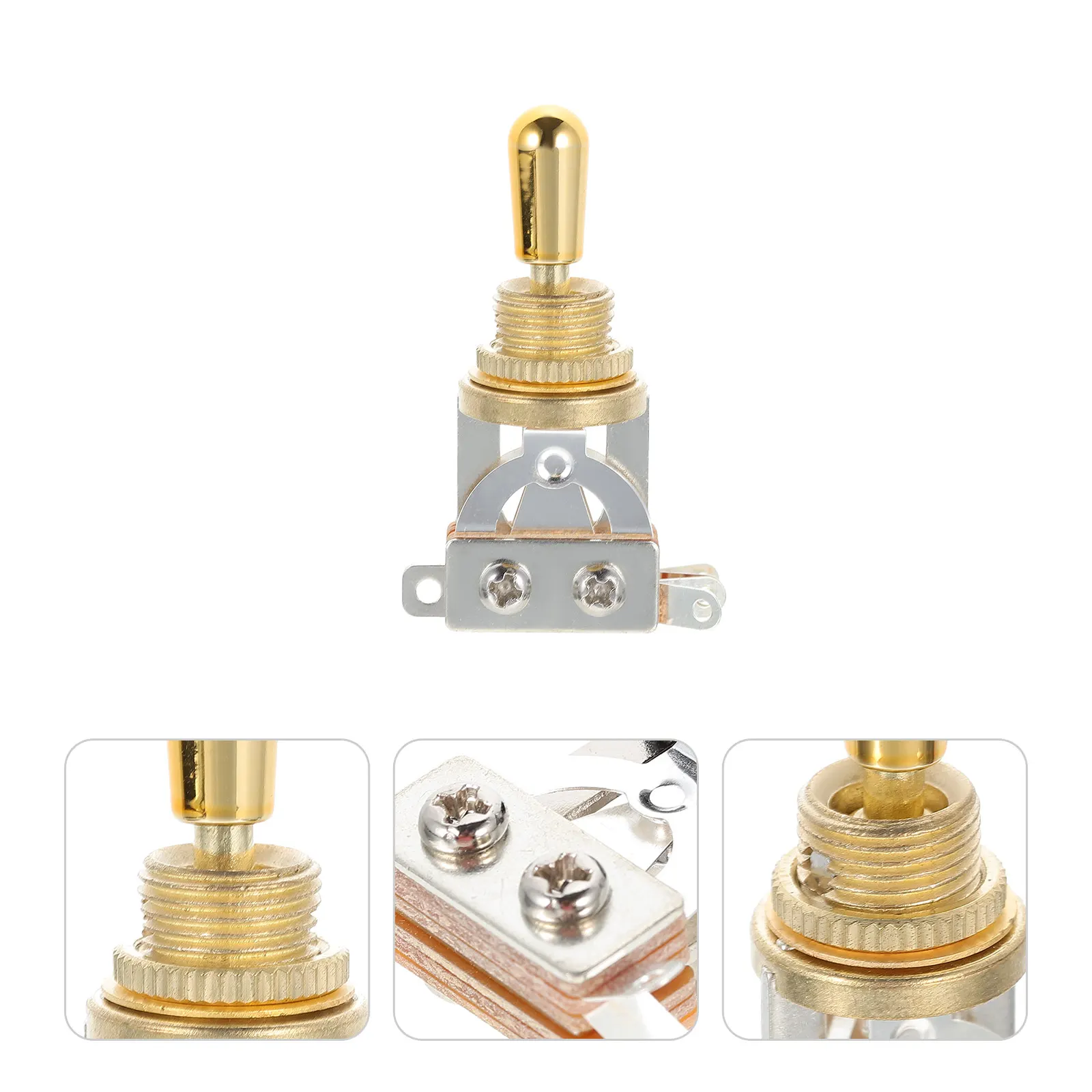 

Pickup Switch Selector 3 Way Guitar Part Pickups Electric Toggle for Metal Knob